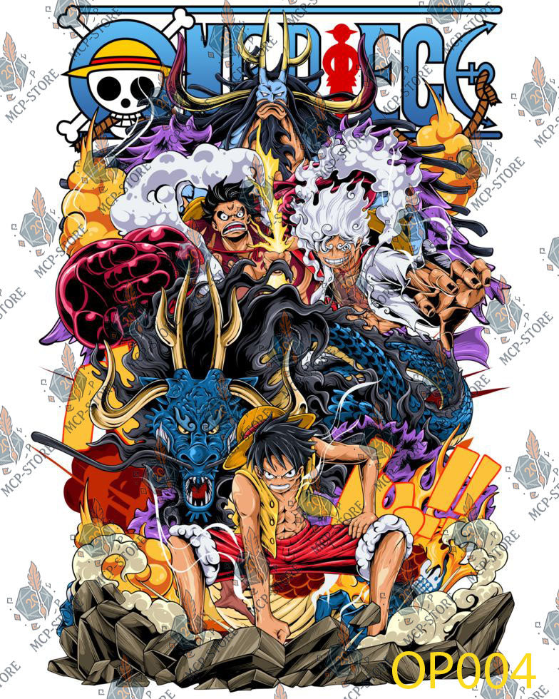 Poleras estampadas One Piece