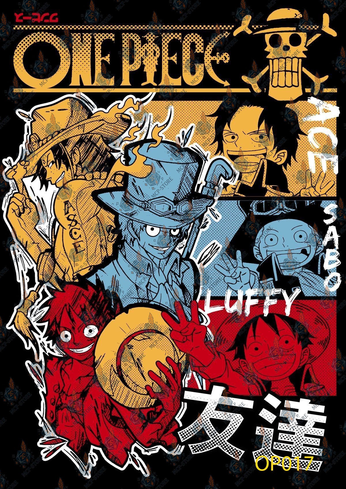 Poleras estampadas One Piece